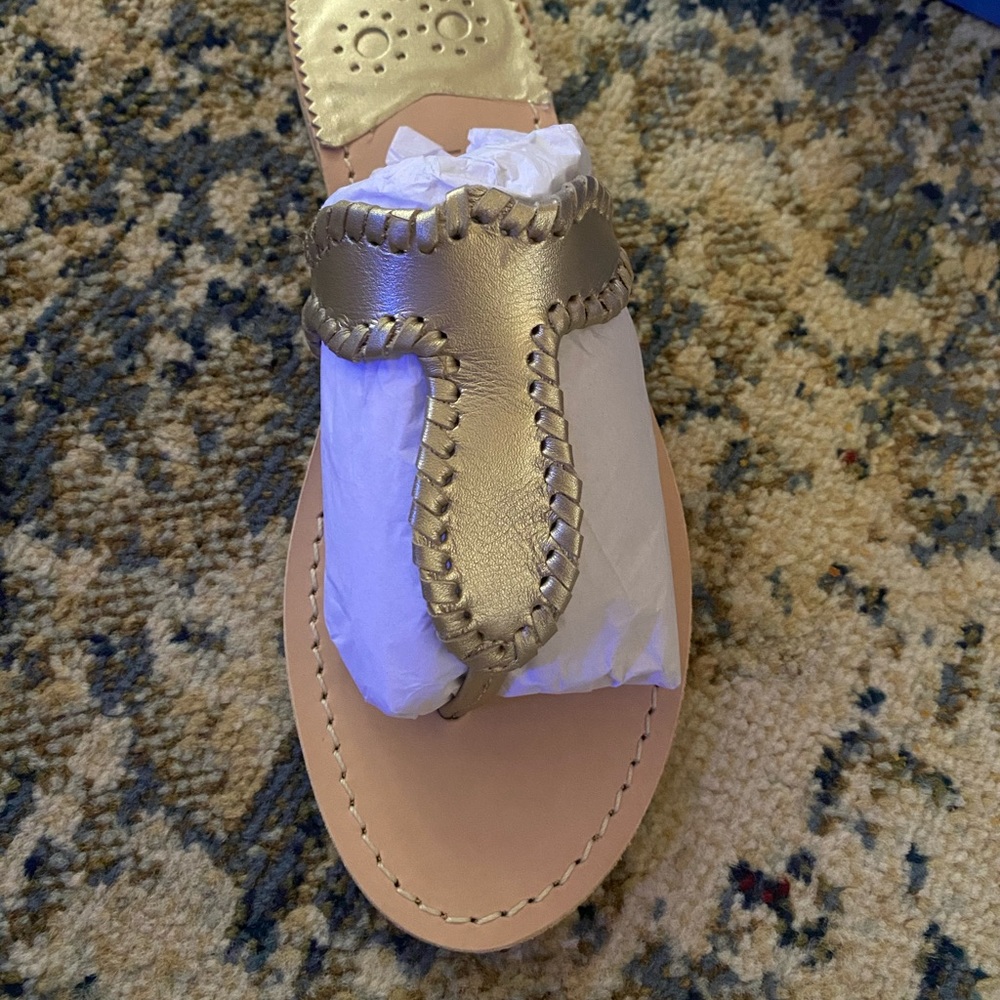 Jack Rogers Jackie Sandals Platinum